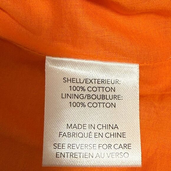 Milly Novi Eyelet Wrap Dress Tangerine. Size 8. - Picture 8 of 9